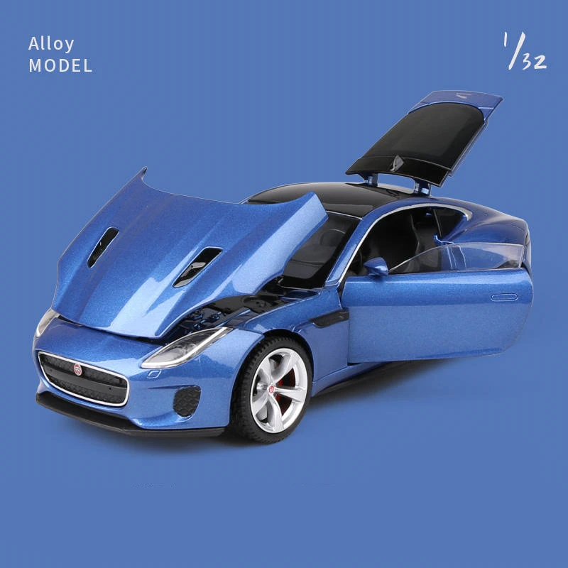 1:32 ジャガー F-TYPE クーペ合金車モデルダイキャストおもちゃの車