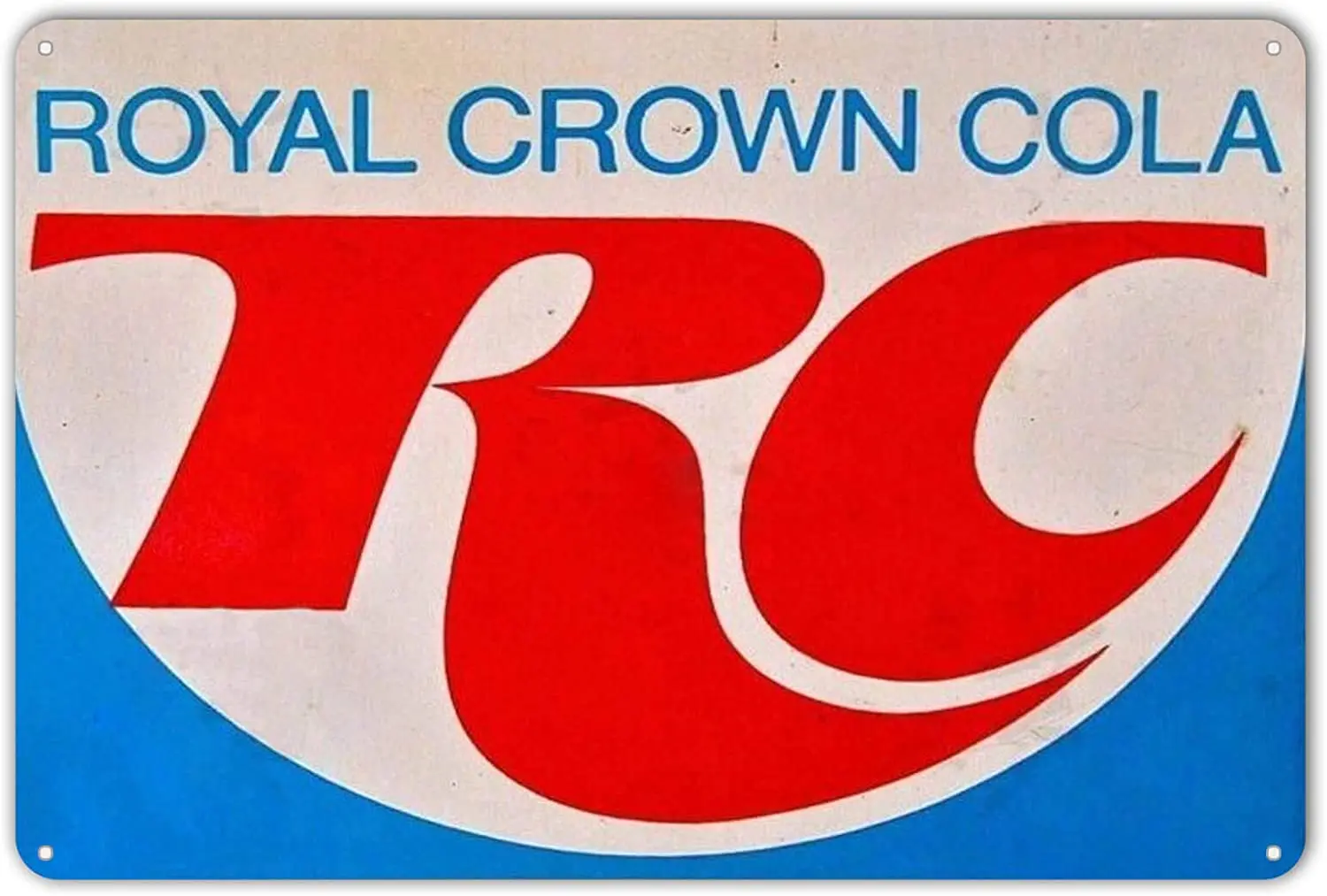 Металлический жестяной знак ZYPENG Королевская корона RC Cola логотип газированная