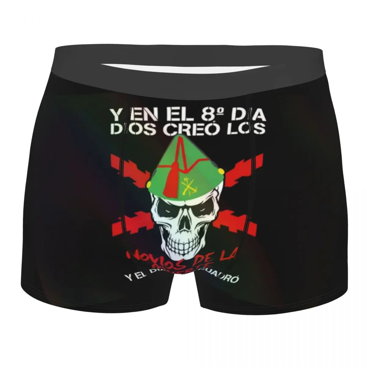 

Male Fashion Spanish Legion Underwear Spain Coat of Arms Boxer Briefs Stretch Shorts Panties Underpants