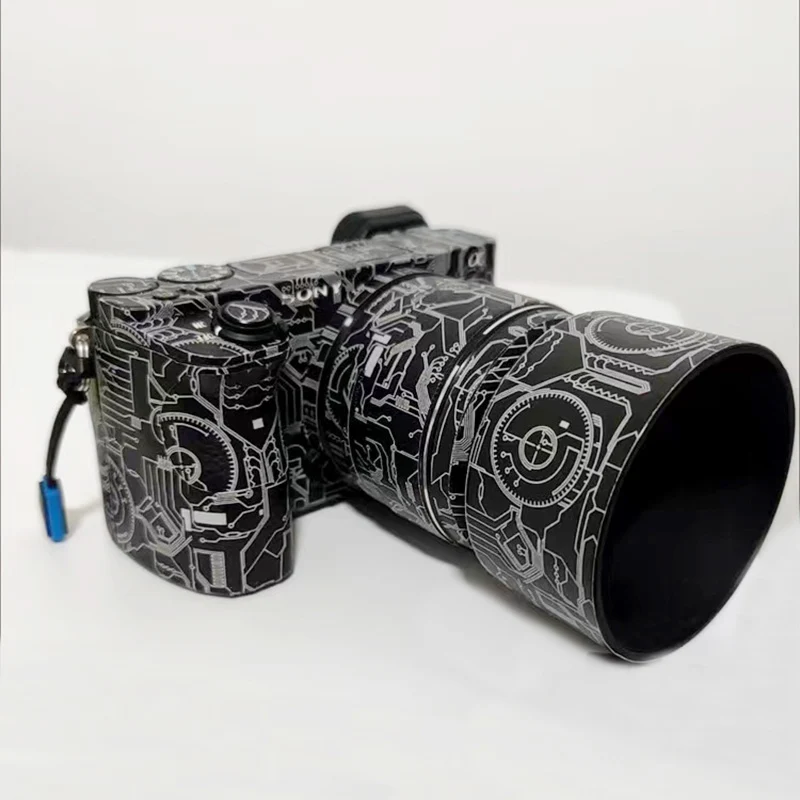 Adesivo Protettivo Antigraffio Pelle Del Corpo Della Fotocamera Per Obiettivo Sony A6000 A6100 A6300 A6400 A6700 E 18-55 18-135 18-105 F4 16-55 E50