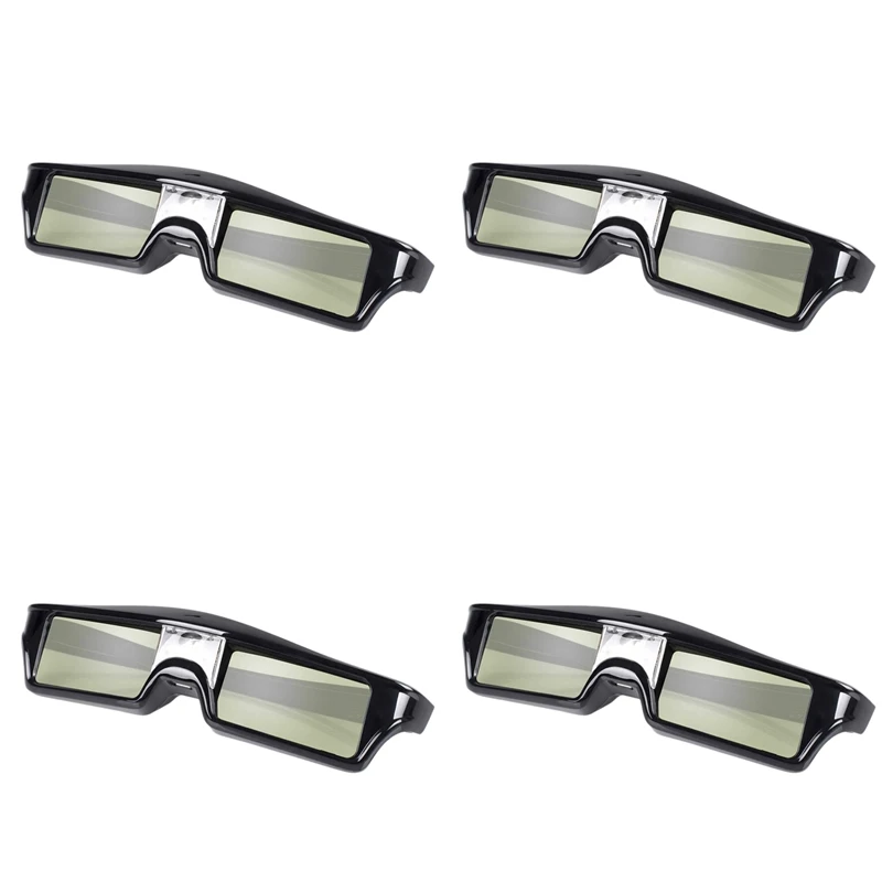 

New 4X Rechargeable Active Shutter 3D Glasses For Optoma Benq Acer Sony ALL DLP Projector