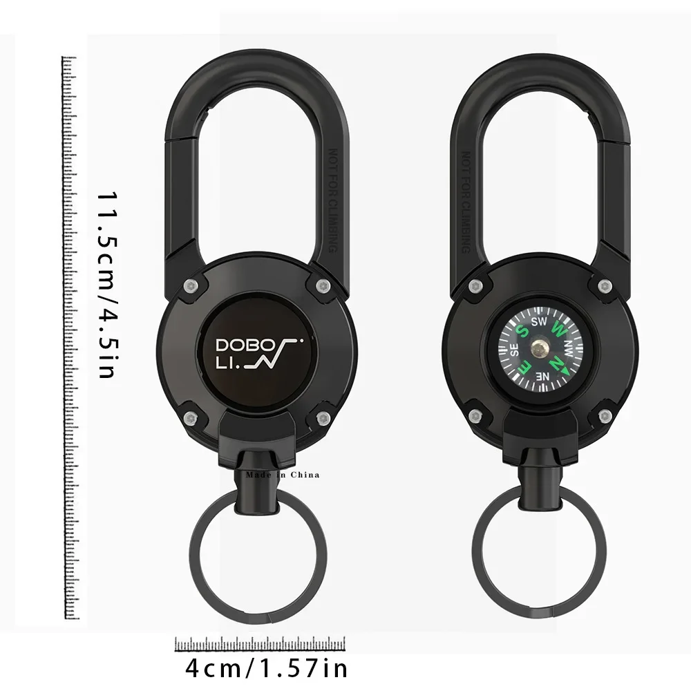 For Airtag Cover Key Chain with Compass Key Chain Fashion Dual-purpose