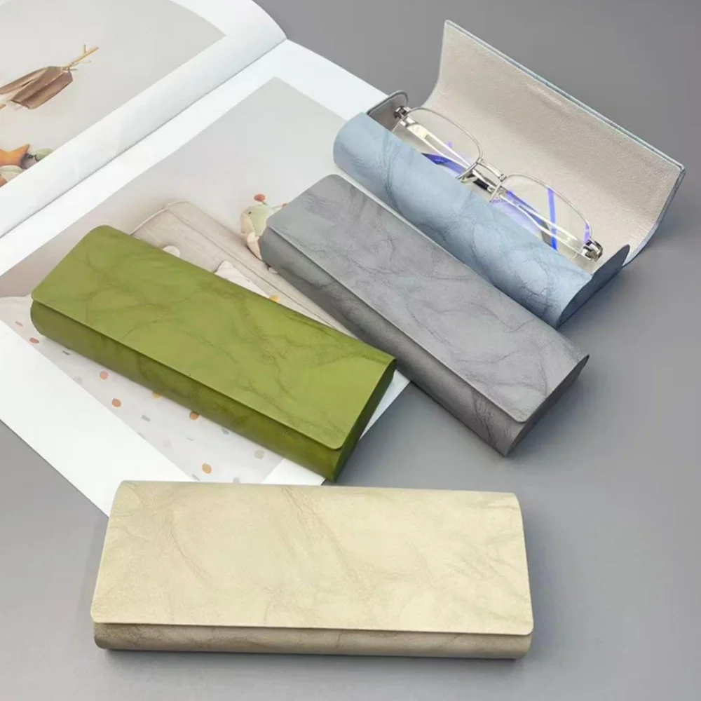 Fashion Hand Shell PU Leather Glasses Protector Case Portable Storage Bag Eyewear Holder Protective Eye Glasses Case