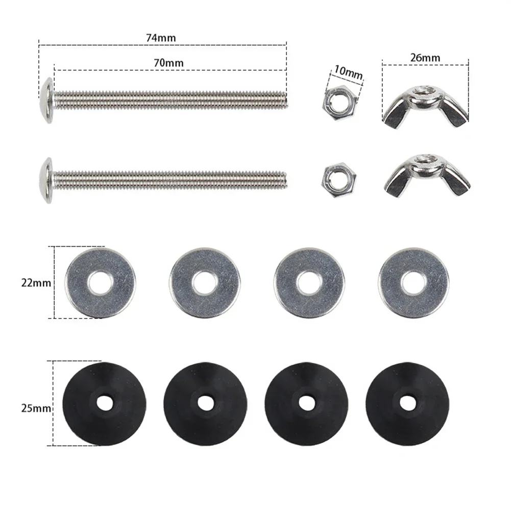 2pcs Toilet Cistern To Toilet Pan Fixing Sealing Kit Close Coupling Bolts WC Easy Installation Closet Bathroom Fitting toilet cistern fixing kit