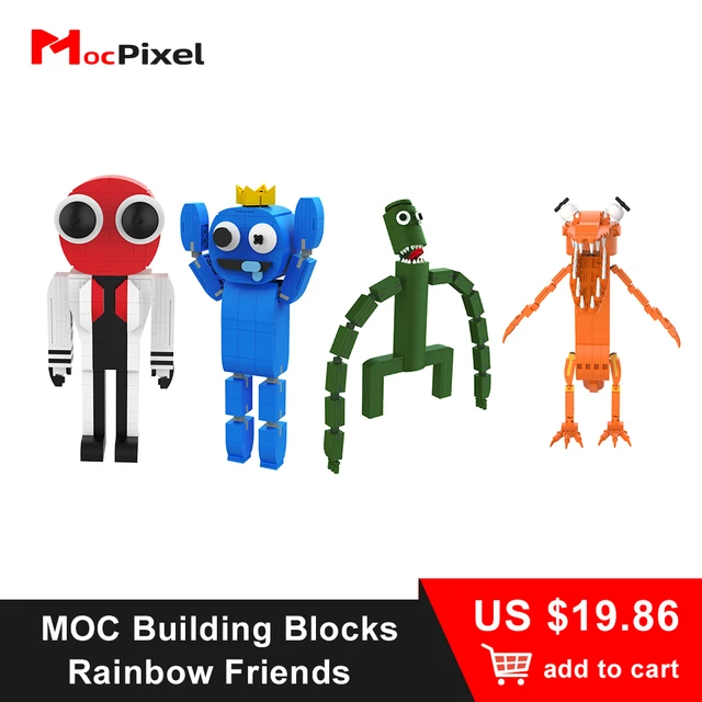 Rainbow Friends Monster Building Blocks MOC Toy Model Game (Orange)