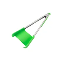Tongs With Silicone Tips 2 In 1 Spatula Tong 7/9 Inch Stainless Steel Cooking Grilling Locking Food Tongs Non-Slip Kitchen
