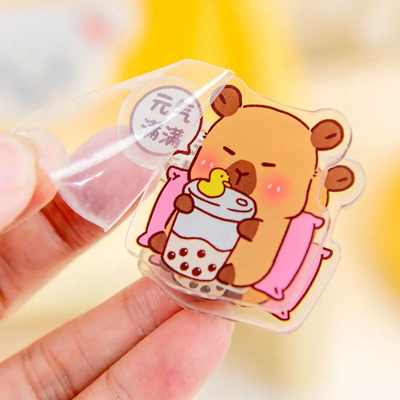 크리에이티브 카피바라 아크릴 클립, 귀여운 사진 공예, DIY 장식 노트, 편지 종이 클립, 사무실 학교 용품, 36 개/로트