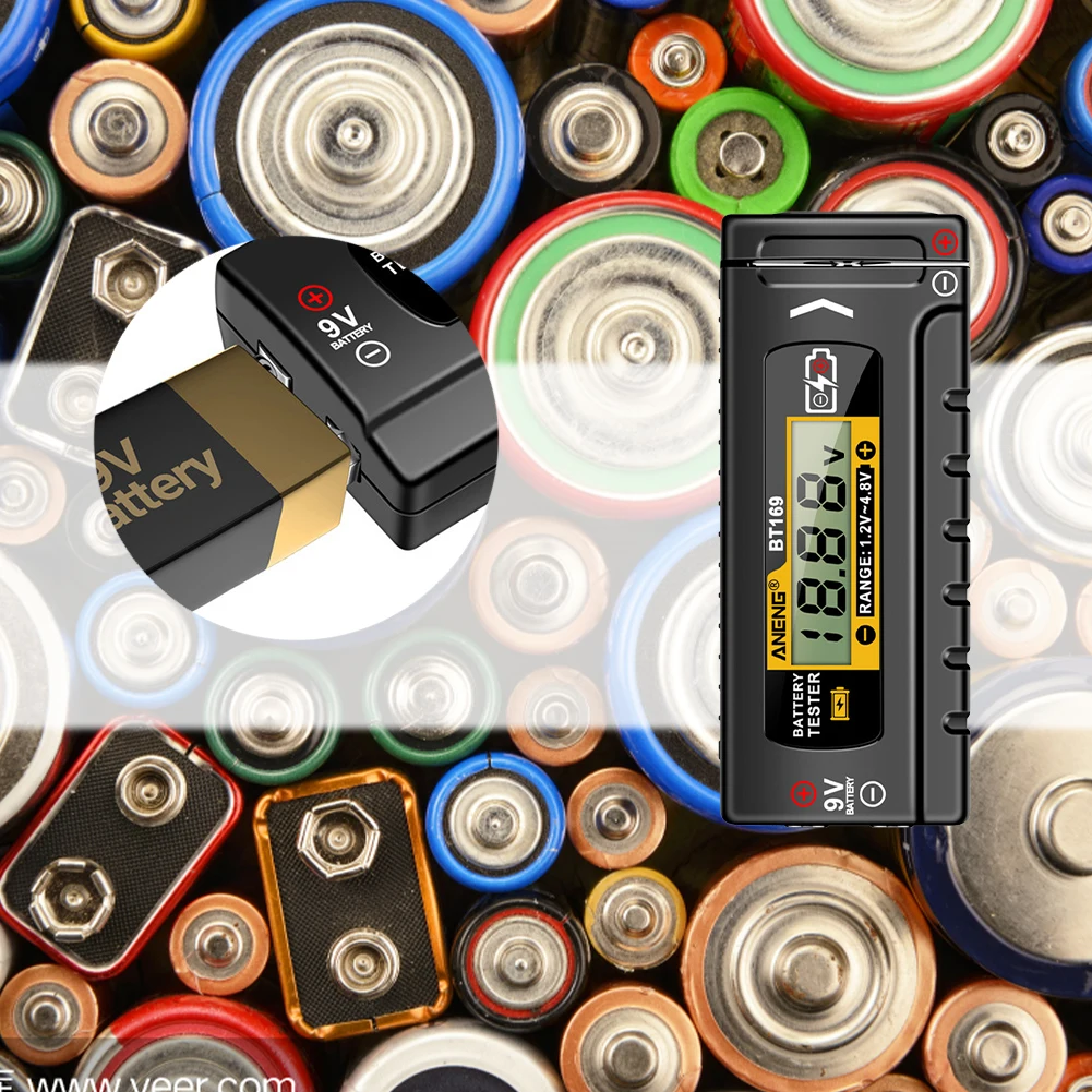 Digital Battery Tester Battery Level Detector Checker Capacity Check Detector for C D N AAA AA Button Cell battery tester