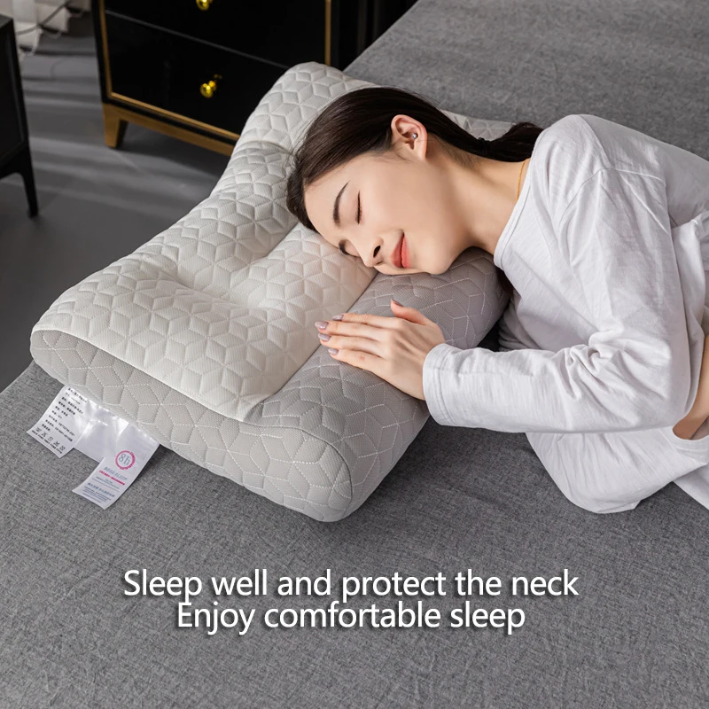 

Household Orthopedic Pillow For Sleeping Latex Fiber Pillow Core For Use Cervical Protection Sleep Aid Comfortable Pillow