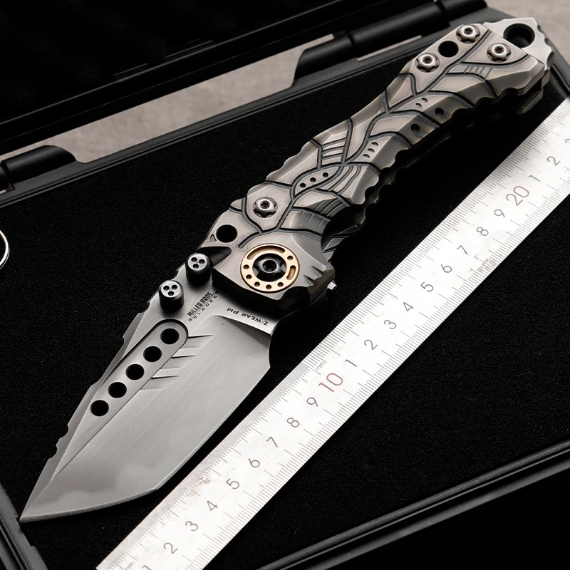 

Сверхмощный складной нож T1, наружный нож, мужской подарок, спасательный нож, охотничий нож с рукояткой из титанового сплава