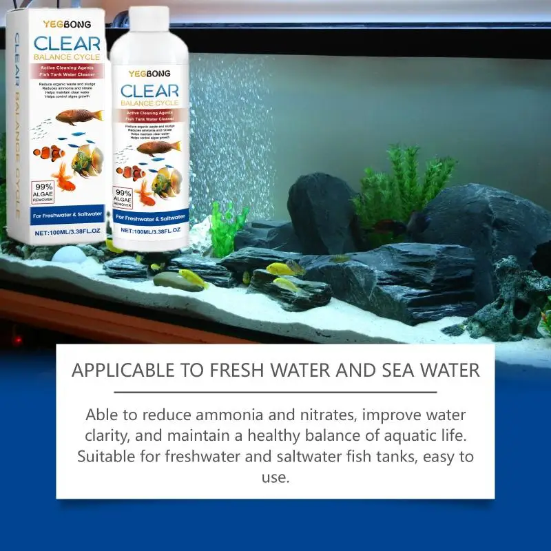 מנקה אחד למיכלי דגים בטוח להפחתת חרקים מסיר חרקים לאקווריום מסיר חרקים ביו אנזים מבהיר שליטה על חרקים מנקה אקווריומים