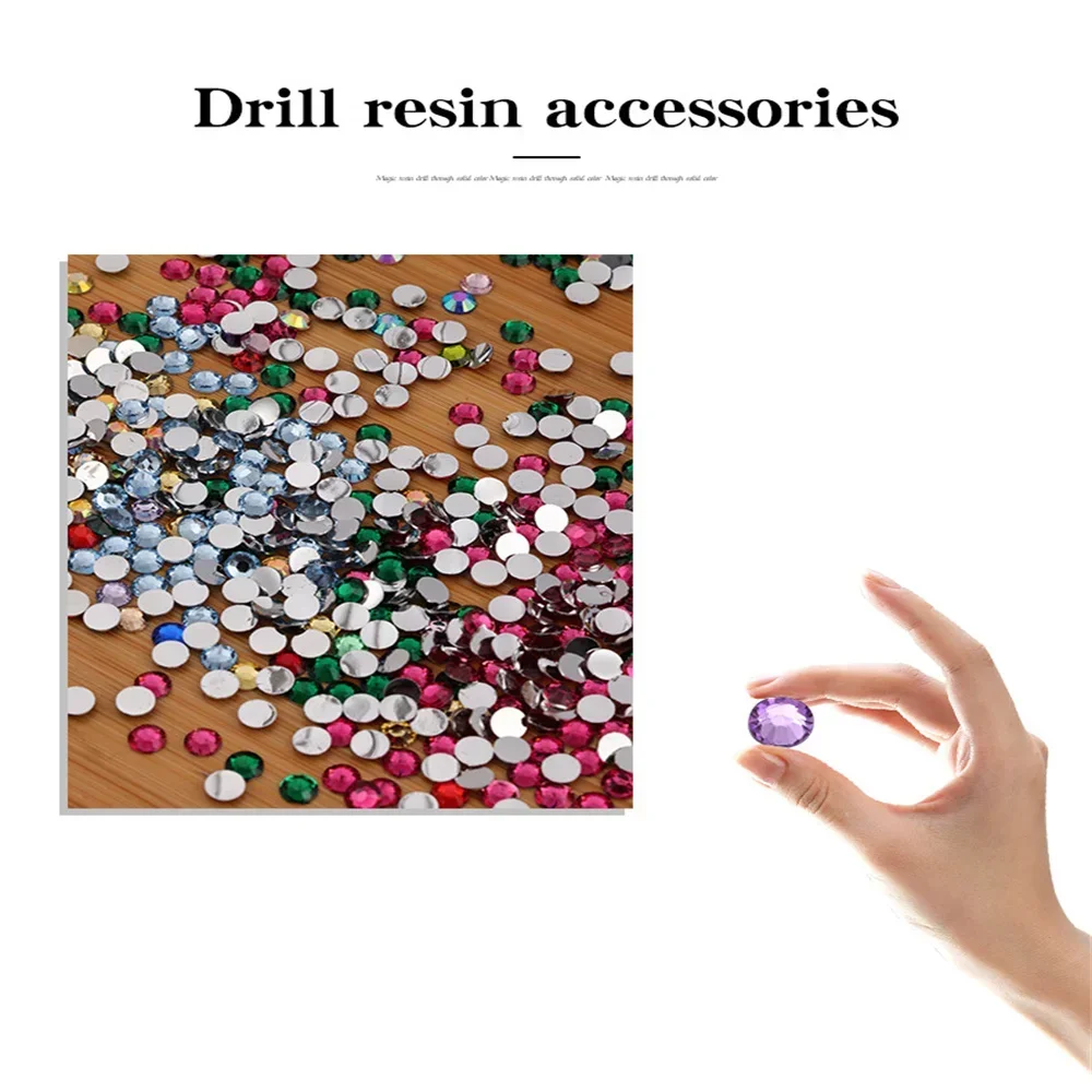 Variety Pack of Small Resin Rhinestones for Nail Art and DIY Crafts - Bulk Wholesale Flat Back Crystals