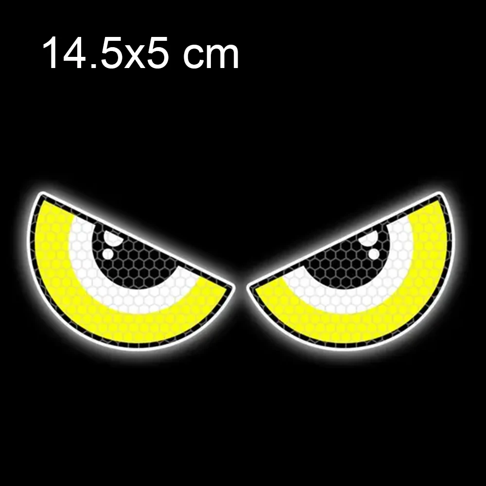 Motorcycle Stickers Devil Eyes Car Motorcycle Stickers Helmet Fairing Rear Window Decoration Decal Electric Car Motorcycle Reflective Stickers