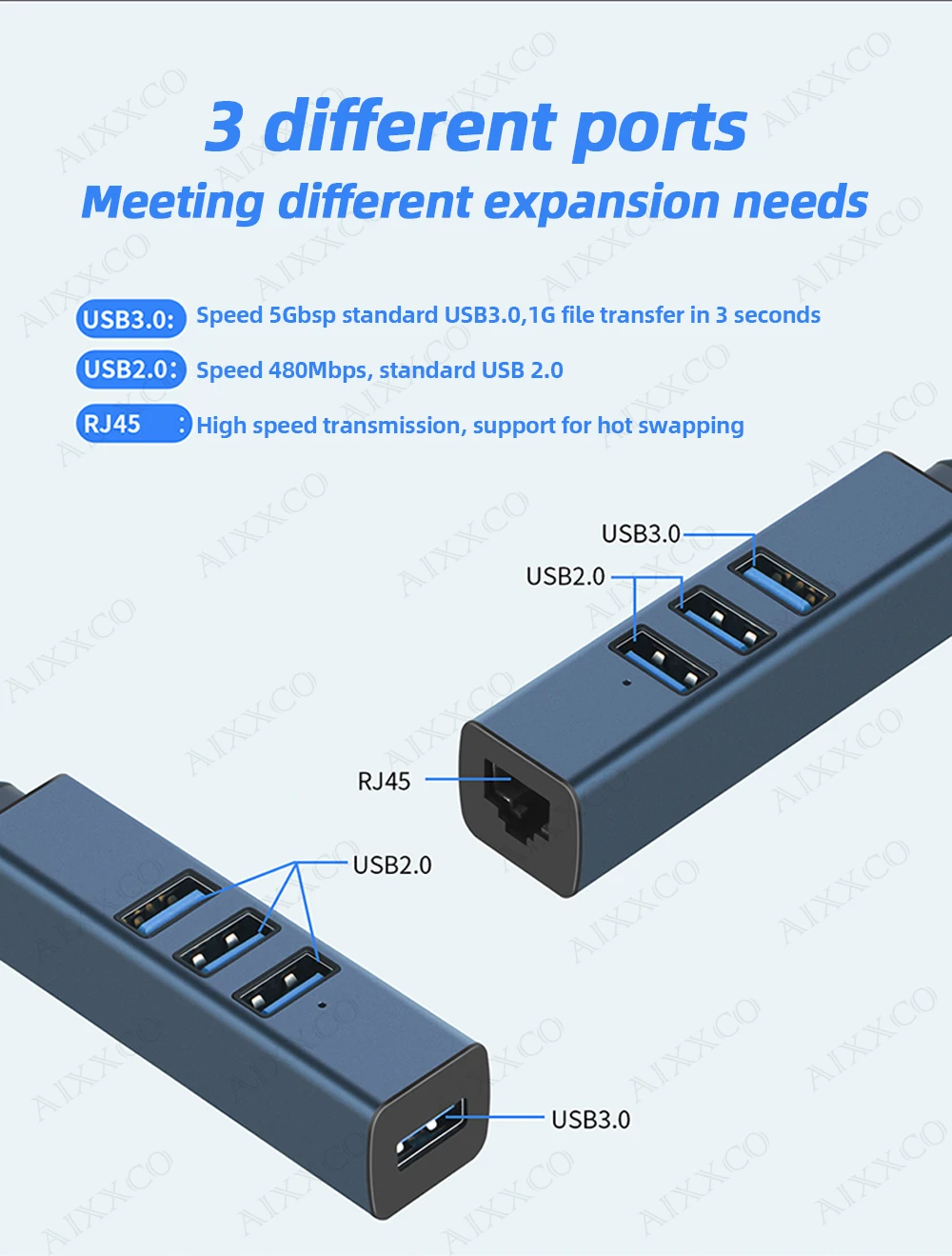 Multi USB 3.0, Hub 3.0, Acessórios para computador com RJ45