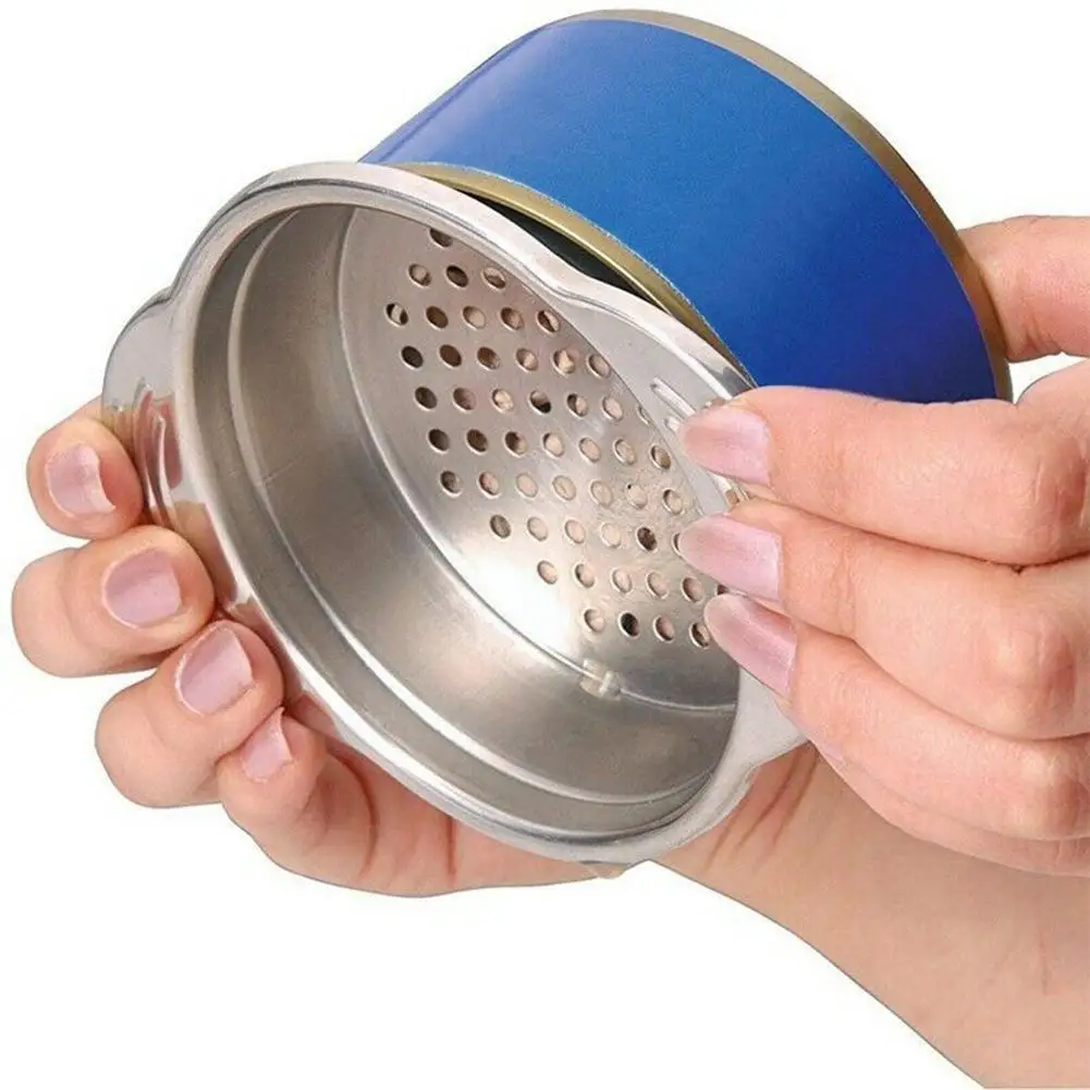 Food Can Strainer Food Grade 304 Steel Sieve Tuna Press Lid Oil Can Remover Drainer Tools Colander Kitchen H2G8 5