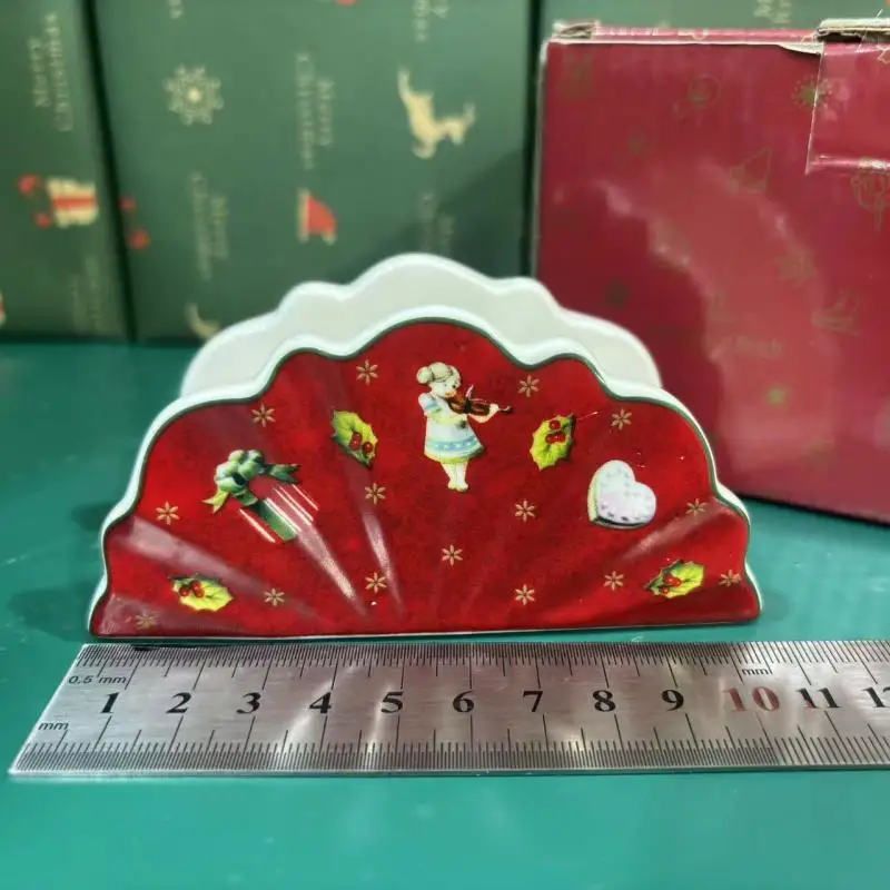 Ceramic Dessert Plates German Cutlery Christmas Cookie Plate Rectangle Mug Salad Dessert Plate Fruit Holder