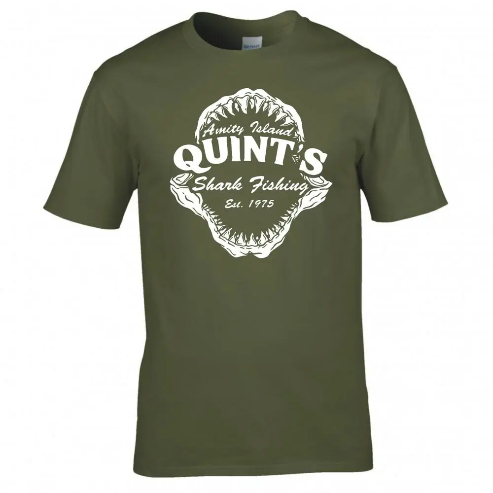 

Футболка, вдохновленная челюстями «Quints Shark Fishing»