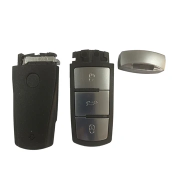 Okey Remote Car Key Shell 3 pulsanti per Volkswagen VW Passat B6 CC Magotan con lama in plastica HU66 - Okey Remote Car Key Shell 3 pulsanti per Volkswagen VW Passat B6 CC Magotan con