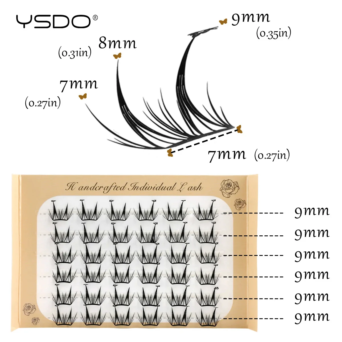 Black Individual Lash Clusters Eyelash Extension Soft Lashes