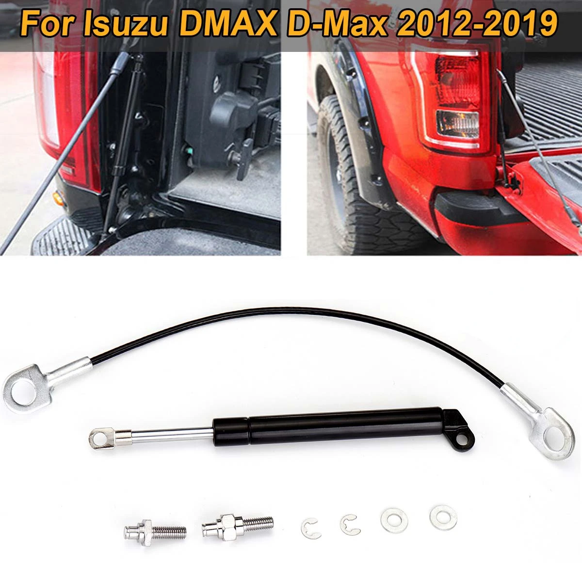 

For Isuzu DMAX D-Max 2012-2019 Rear Tailgate Slow Down Damper Trunk Tail Gate Gas Strut Spring Support Lift Car Accessories