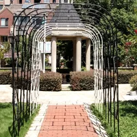 Outdoor Weddings Metal Trellis Garden Arch Arbor Trellis for Climbing Plants 1