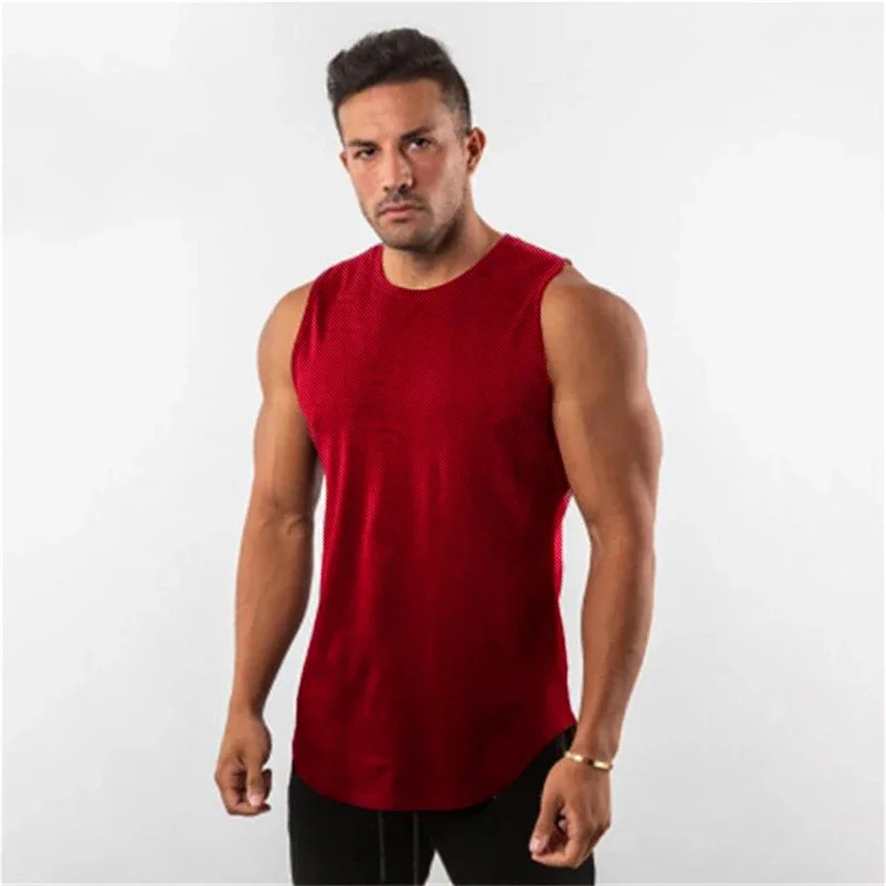 Debardeur Homme Sport Mens GYMNASE Muscle Workout T-shirt Bodybuilding Tank Top Sport Blouse Fitness Jogging, Jaune, M Débardeur Homme