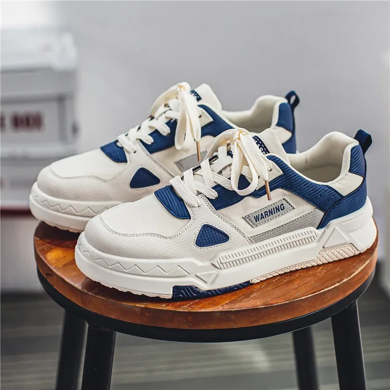 

Мужские дизайнерские спортивные туфли, модная удобная обувь на платформе, Корейская версия, Мужская сетчатая Вулканизированная обувь, обувь для скейтборда, 2023