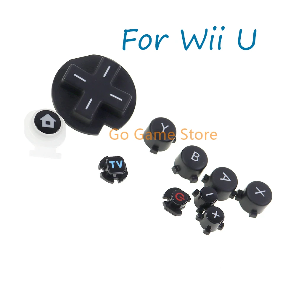 10sets For Wii U WIIU GamePad Controller Full Set of Buttons Black