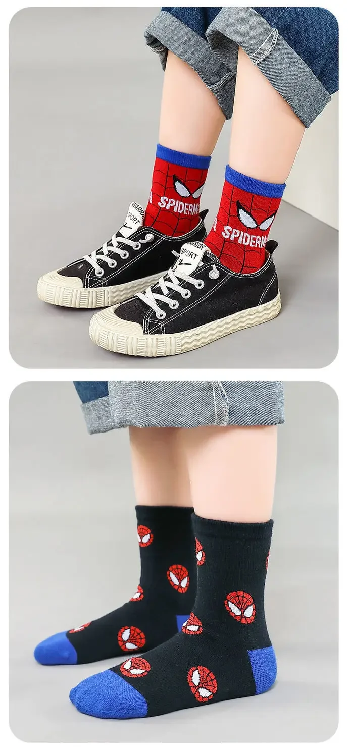 Disney Baby Socks Spiderman Cartoon Anime Hero Cotton Boys Tube Socks Children Autumn Winter Kids Socks Random 1pair 8 S54173f8219ab4effa50cc065da6276c6d