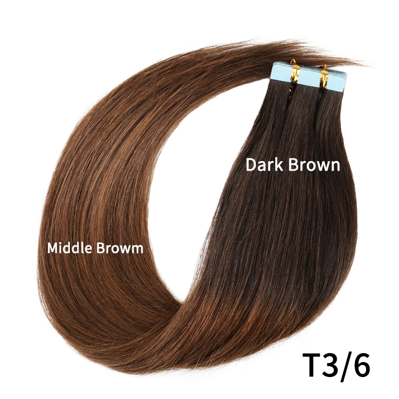 thumbnail image 1 of Extensiones de cabello con cinta adhesiva Veravicky Hair, cabello humano natural, interfaz pequeña de 4 x 0,8 cm, trama de piel Remy, 20 unidades, 16 a 24 pulgadas, para cabello fino, 1 of 5