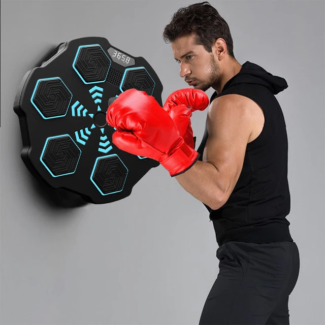 Macchina Da Boxe Musicale LED A Parete – Attrezzatura Bluetooth Per Allenamento, Coordinazione E Reattività