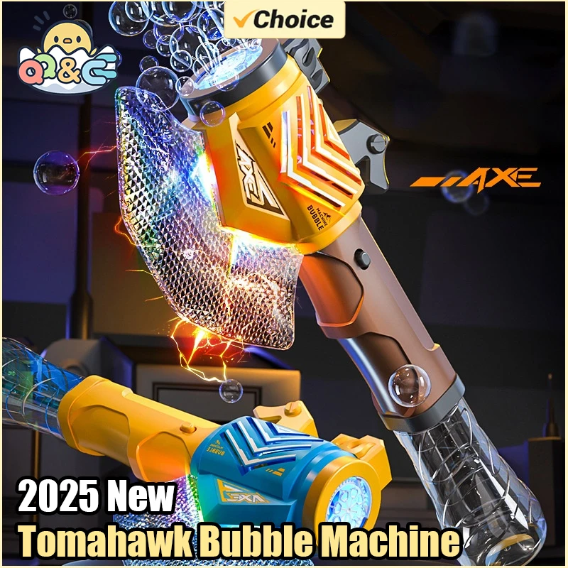 Automatic Soap Bubbles Toy with Lights for Kids Outdoor Party