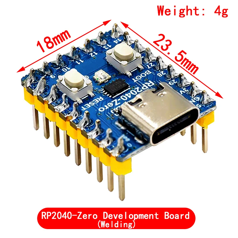 RP2040-BLE Microcontroller Board With Bluetooth 5.1 - Raspberry Pi Compatible Development Board