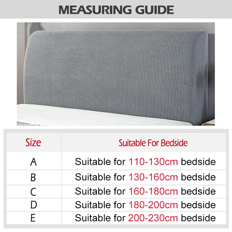 Solid Color Thicken Elastic Bed Headboard Cover Plush Polar Fleece for Home velvet headboard cover bed headboard cover