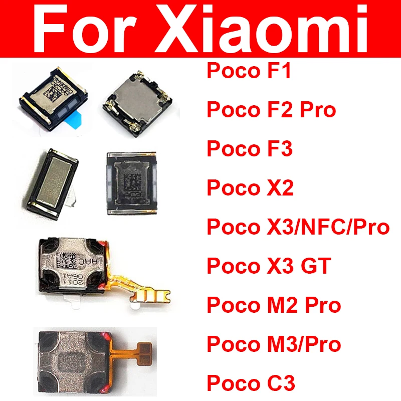 Новый Динамик для наушников Xiaomi Mi PocoPhone F1 Poco X3 NFC GT X2 C3 M3 M2 F3 F2 Pro |