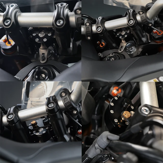 Stabilizzatore Sterzo Per Yamaha Tracer 9/900 GT 2021-2023 - Kit Montaggio In Alluminio - Foto 9