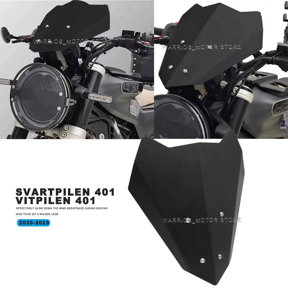 

Для Husqvarna 401 Svartpilen 401 Vitpilen 401 2020-2022 2023 алюминиевый сплав для лобового стекла мотоцикла защитные крышки для лобового стекла
