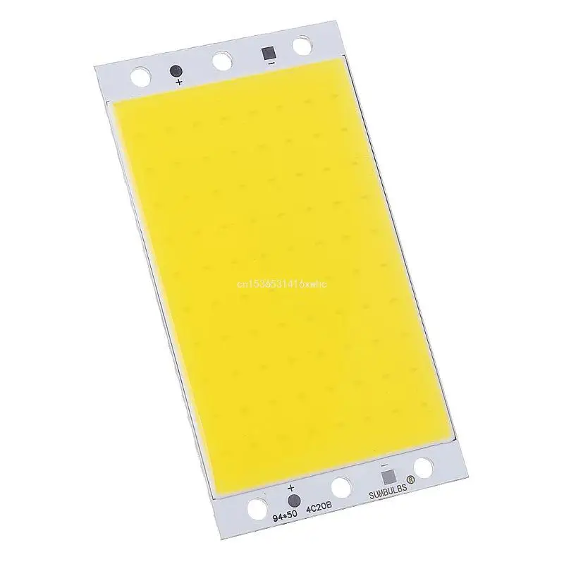 Dropship 94x50mm COB 패널 조명 DC12-24V LED 스트립 모양 램프 15W 고휘도 LED