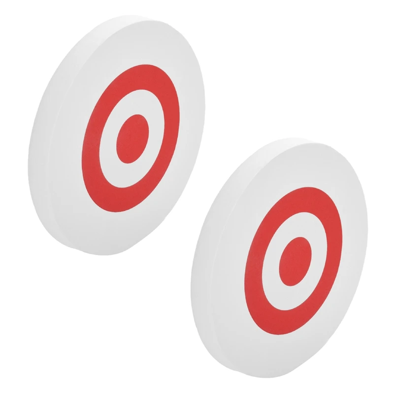 

2Pcs 25 X 3Cm Archery Eva Foam Target Self Healing Bow Moving Hunting Practice White+Red