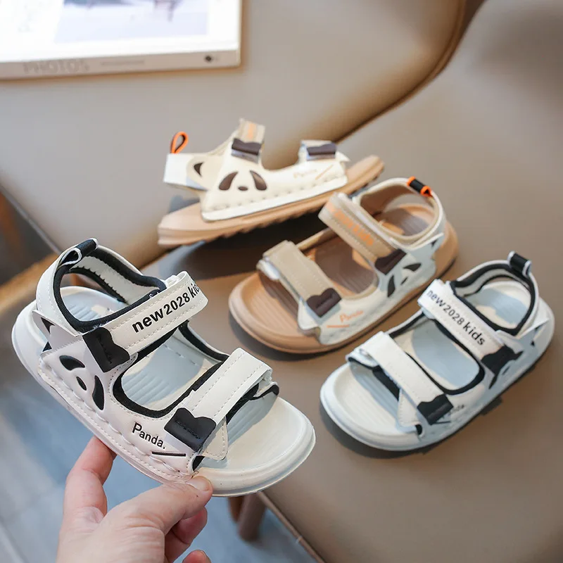 

Kids' Sandals 2024 Summer New Fashion Trend Boys' Open-toed Sandals Big Kids Soft-soled Sports Beach Shoes