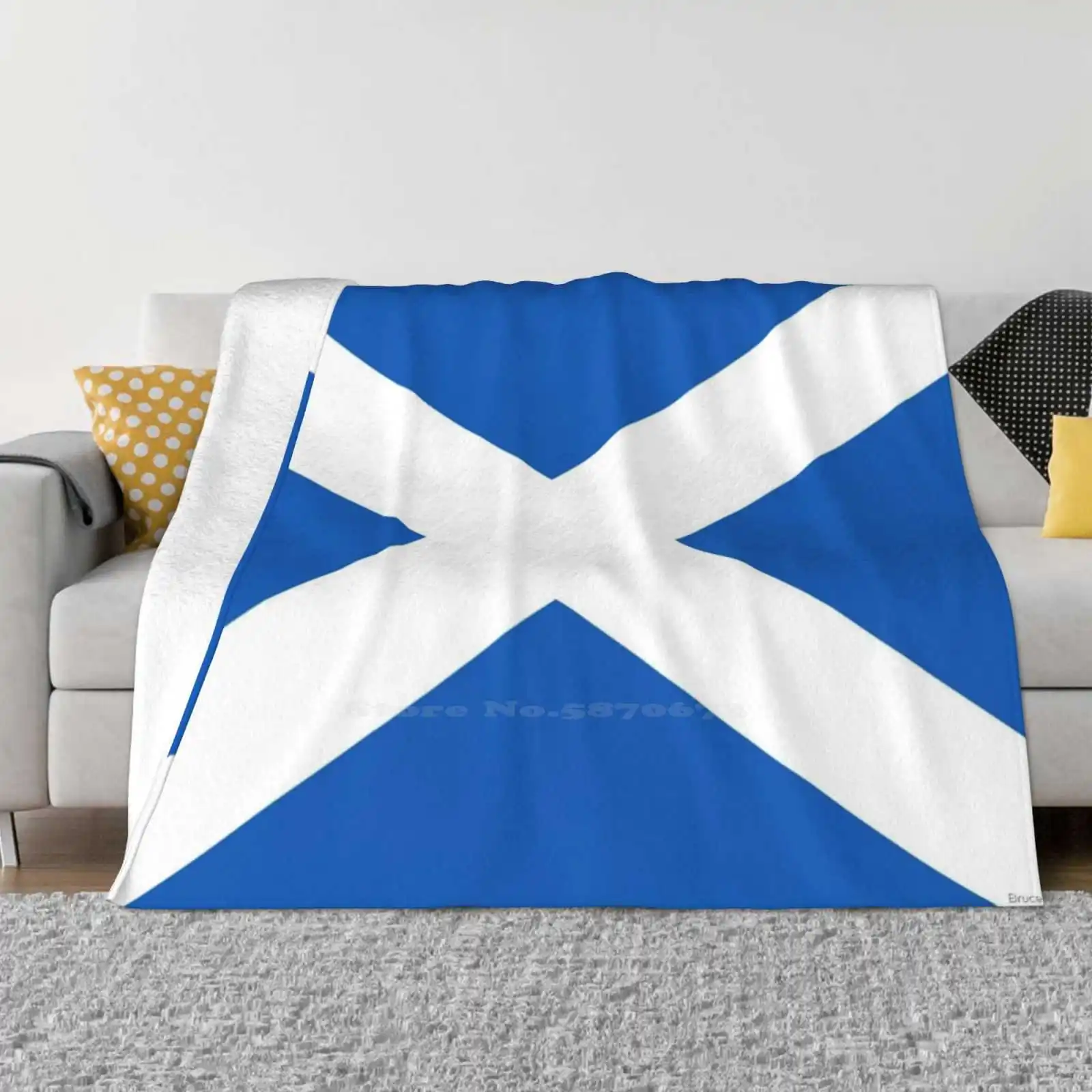 

Flag Of Scotland-Scottish Flag Four Seasons Comfortable Warm Soft Throw Blanket Flag Scotland Scottish Ensign Saltire State