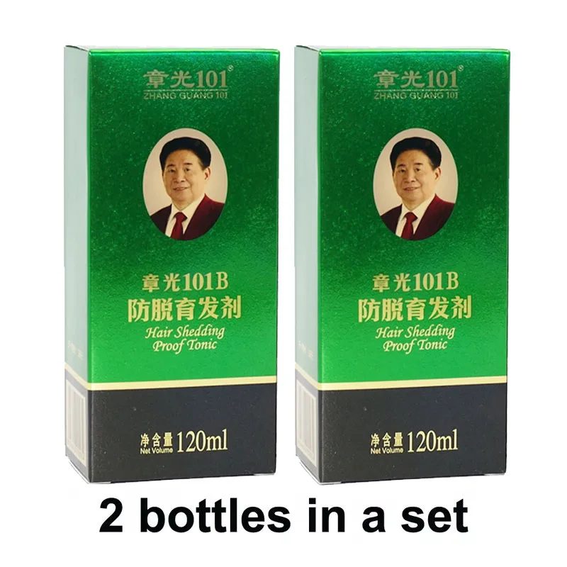ZHANGGUANG 101B Anti Hair Loss HAIR TONIC 2*120 ml (101M) Chinese Medicine Therapy Hair Growth Treatment Essence original hair growth serum hair growth spray hair growth cream hair growth shampoo set