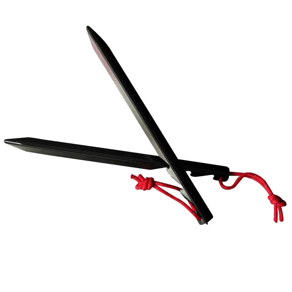 Estacas Para Barraca BareFour - Aço Forjado 30cm - Kit Com 4 Unidades - Resistente Para Acampamento