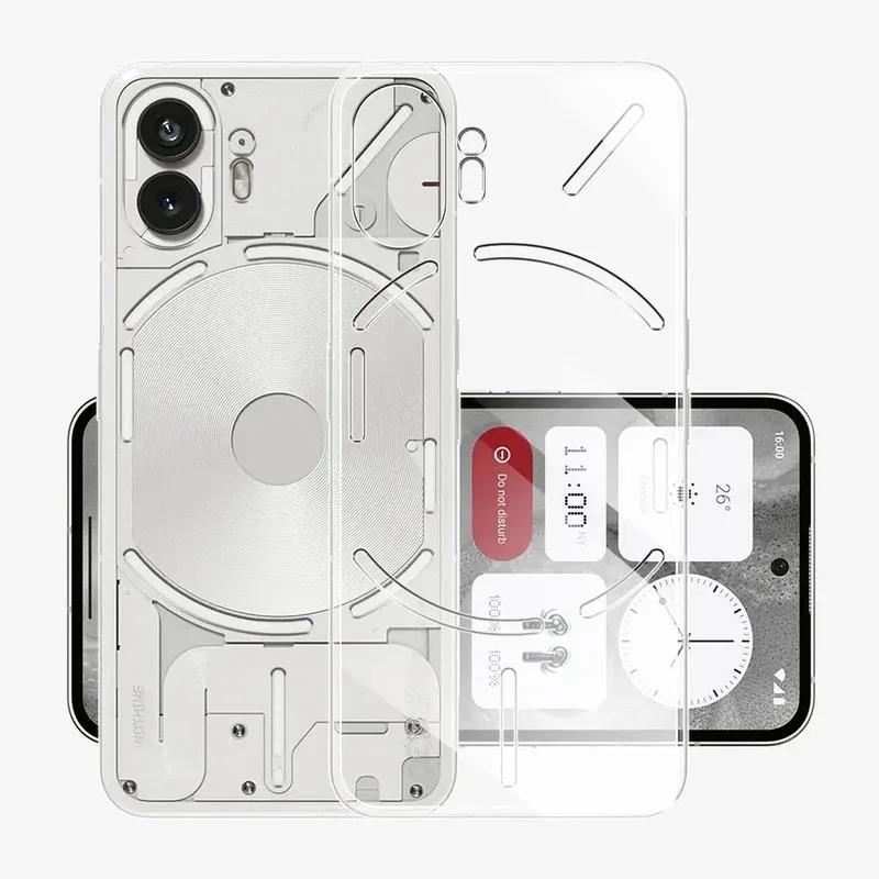 Clear Silicone Shockproof Phone Case - Soft TPU Bumper Cover
