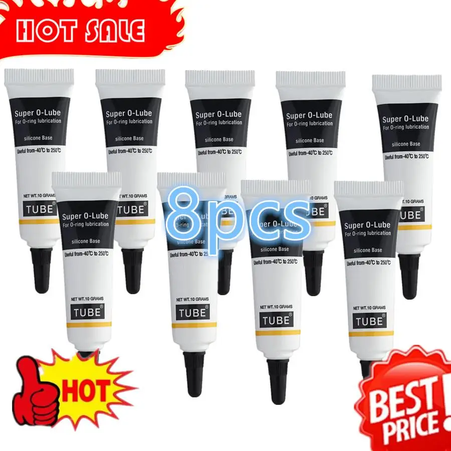 8PCS 10g Waterproof Food Grade Silicone Grease Lubricant Home Improvement Adhesives Sealers Coffee Machine Lubricatio