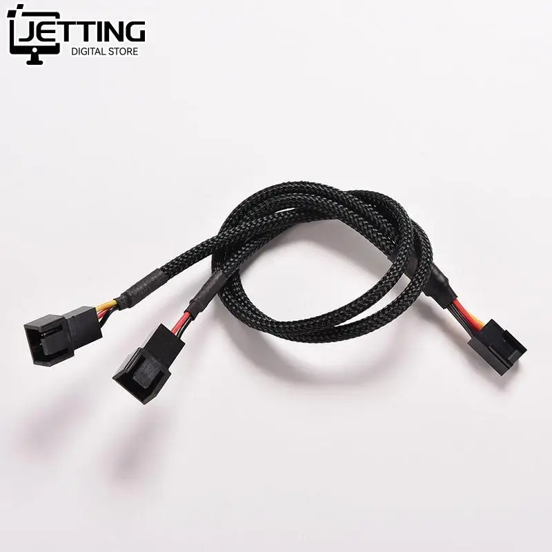 3Pin Female Y-Splitter to Dual 2Pin Male Mainboard Power Cable Adapter PC Computer Case Fan Connect Wire Splitter Convert 1PC
