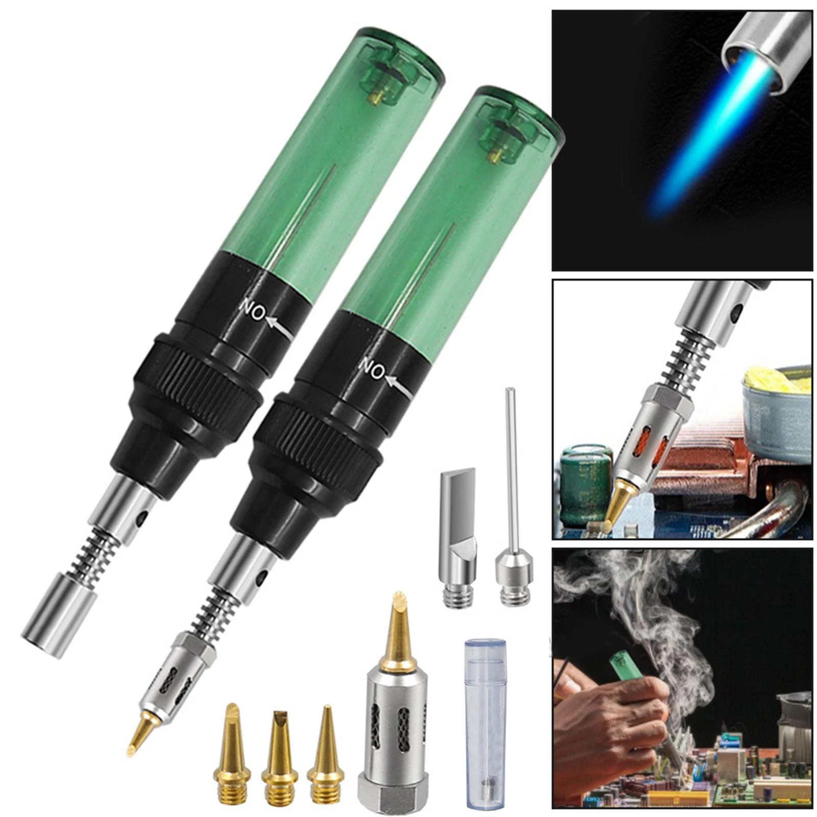 Wireless 4 In 1 Butane Gas Soldering Iron Gas Blow Torch Gun Blow Pen