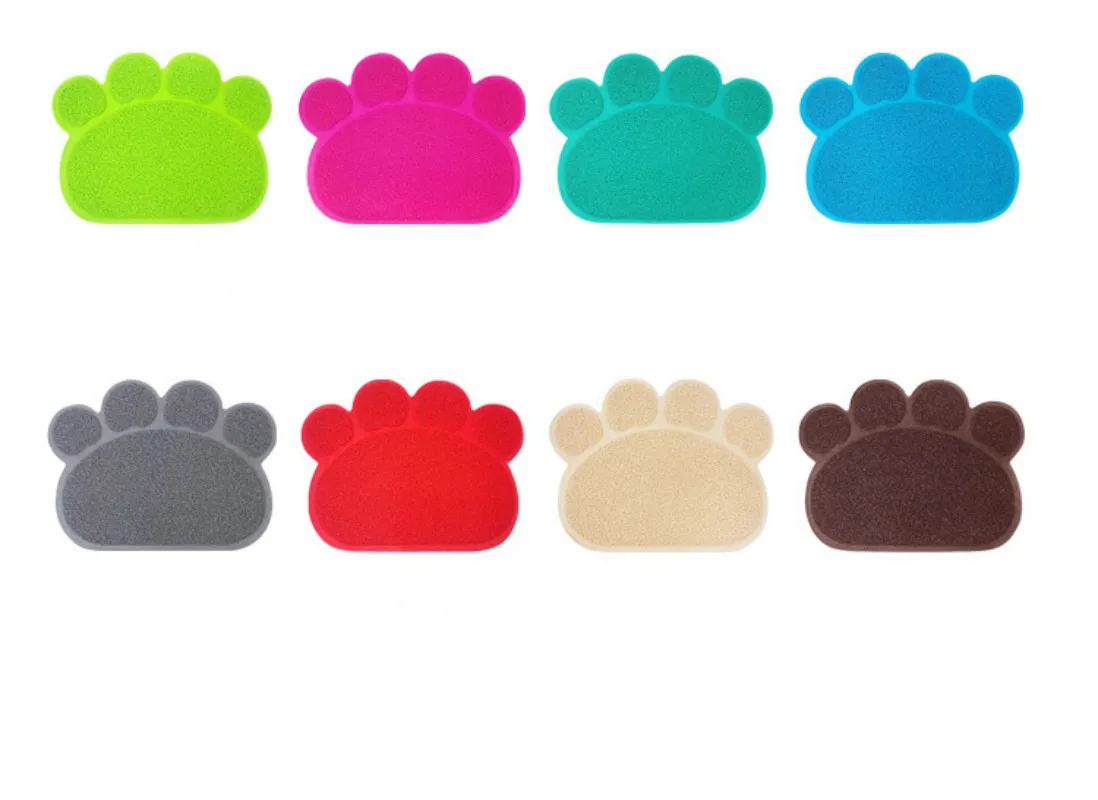 30*40cm PVC ground claw cat foot mat Rectangular cat litter mat Cat and dog friction foot Sleeping non-slip and waterpro