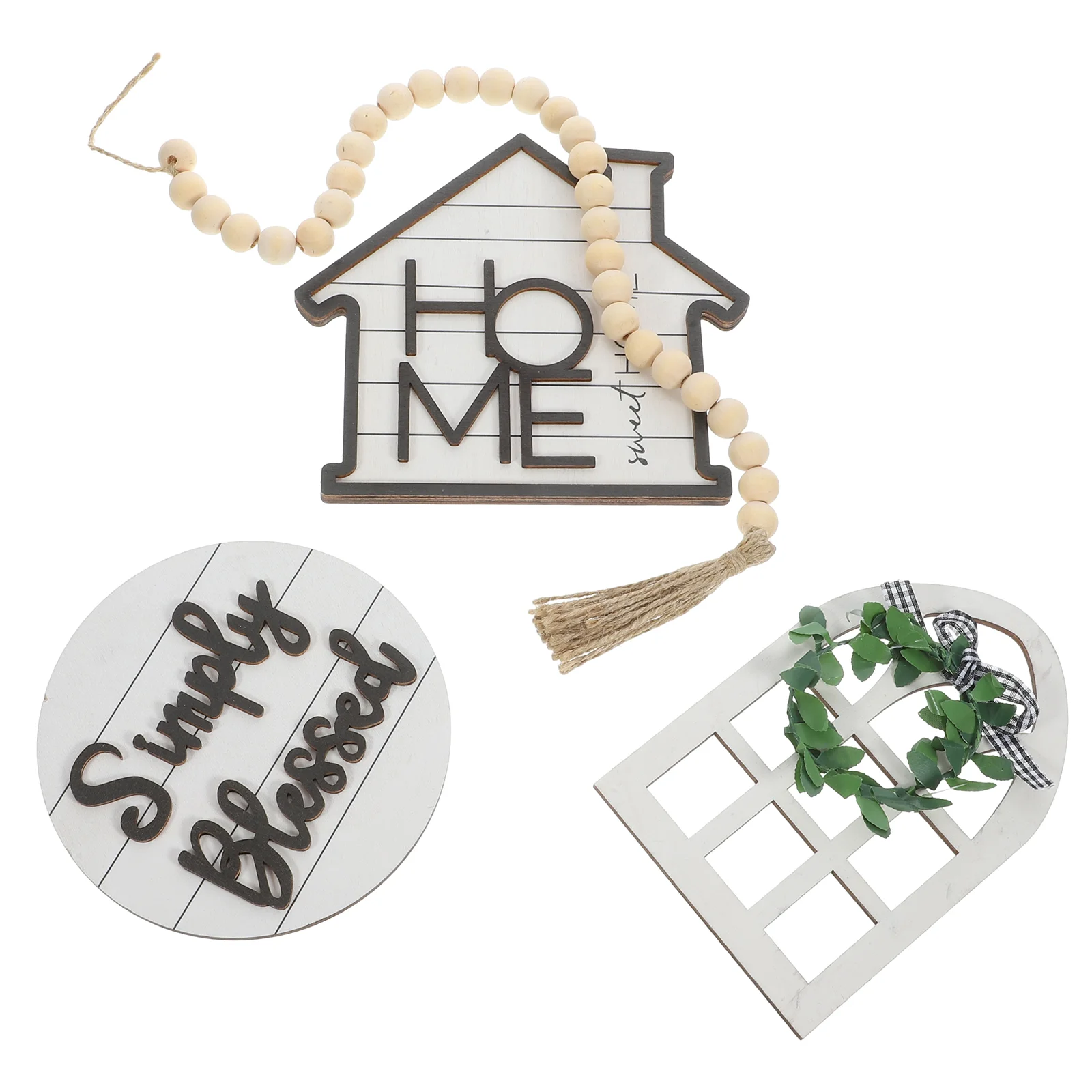 

Wooden Garland Tray Rustic Decor Hanging Decors Tiered Decoration Kitchen Table Farmhouse Sign Decorations Elements Adornment