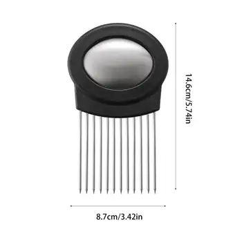 Onion Holder Slicer Kitchen Slicers Holder For Lemon Stainless Steel Kitchen Gadgets Chopper Slicing Tool Multi-Functional Food 6